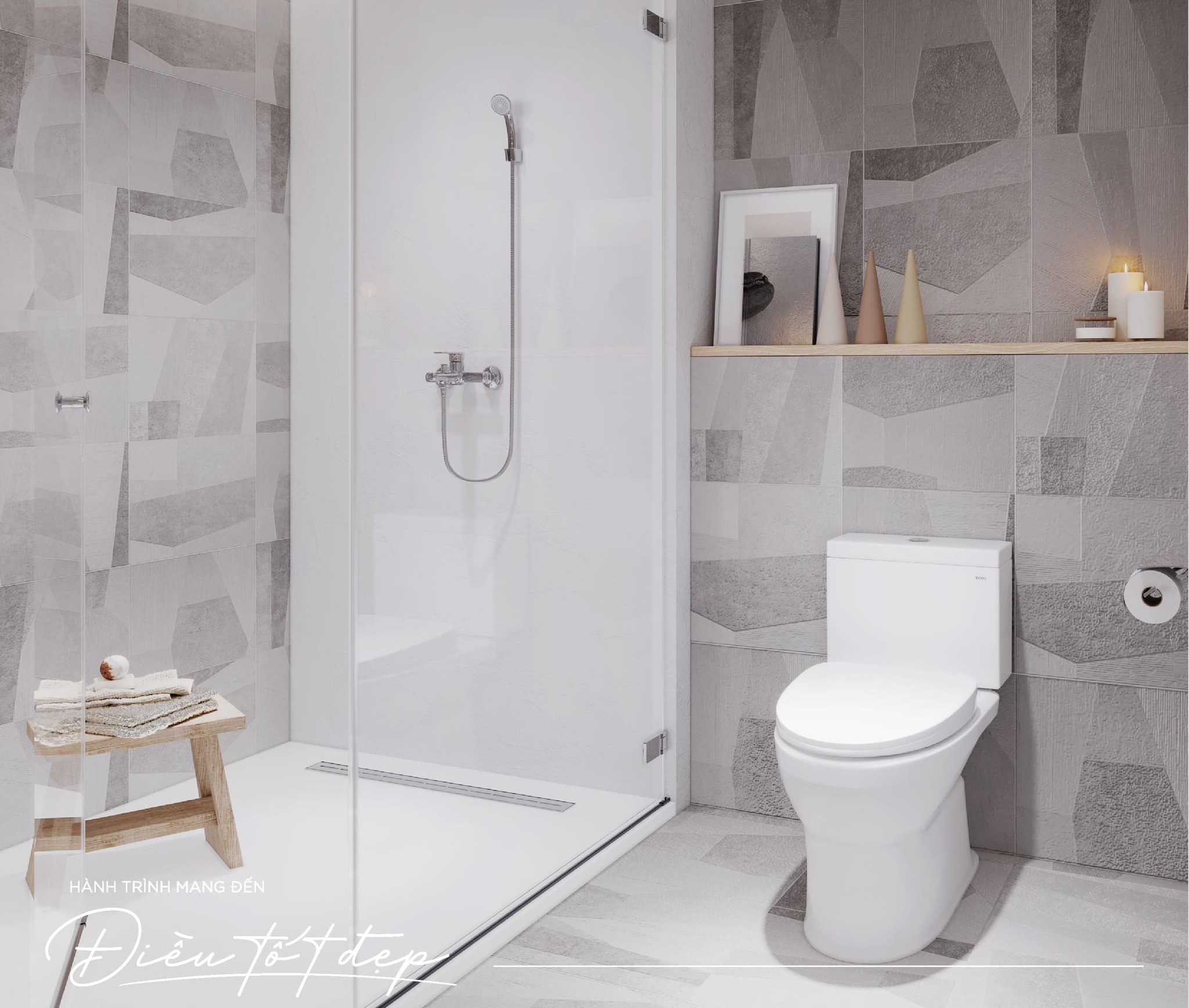 Thiết bị vệ sinh TOTO tại biệt thự cao cấp Vinhomes Riverside, Ngọc Thụy.