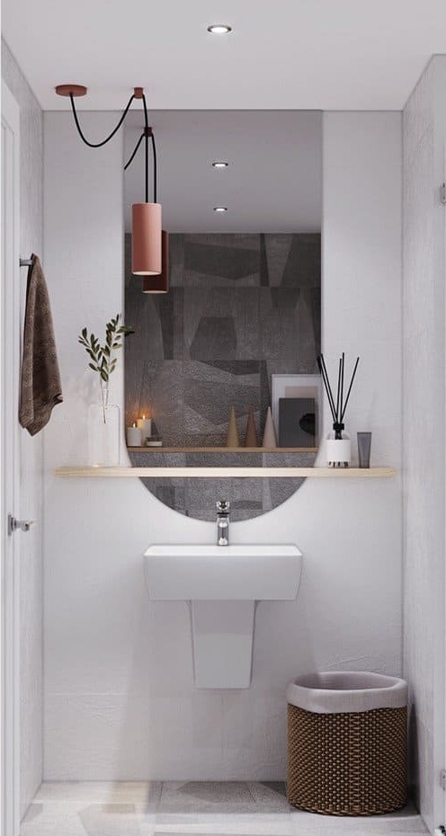 Chậu treo tường TOTO tại công trình biệt thự vườn tại xã Vân Từ