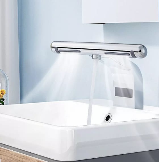 Vòi lavabo cảm ứng kết hợp máy sấy tay Miken HSD-A3871 