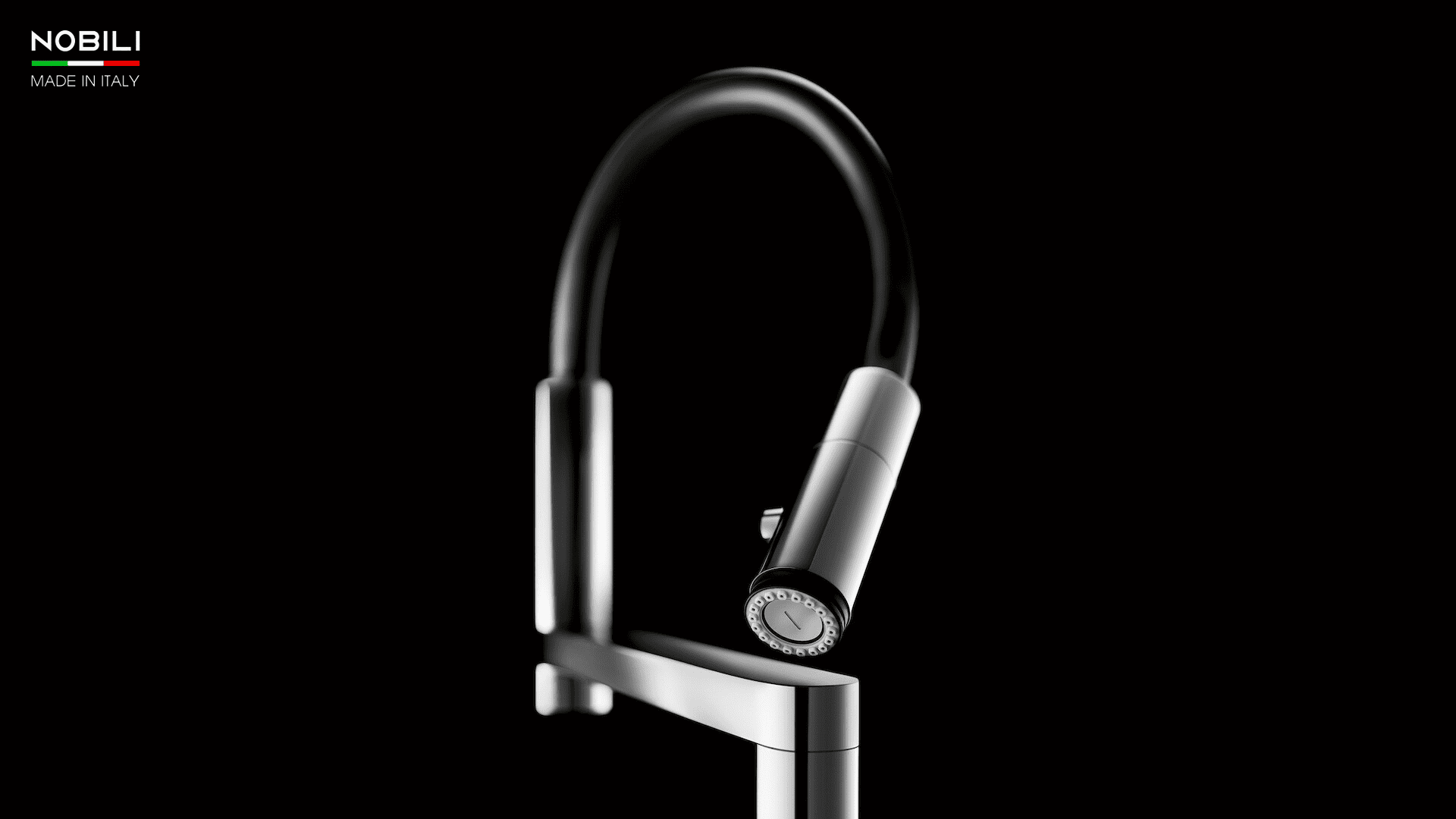 Đầu vòi rửa bát Nobili NB133S uốn cong