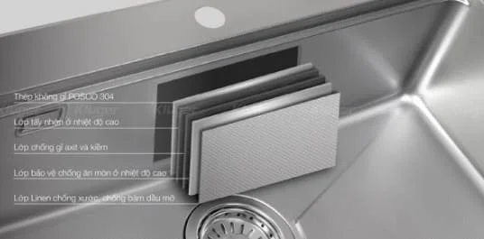 Chậu rửa bát 1 hố Kluger KU8121S-S68