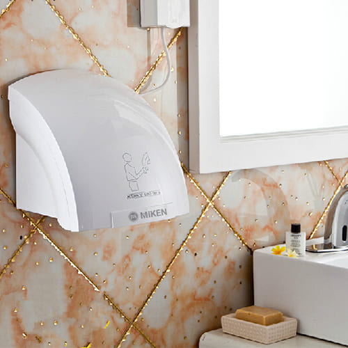 Máy sáy tay biệt thự Đội Cấn hoàn thiện trọn bộ phụ kiện phòng tắm Miken