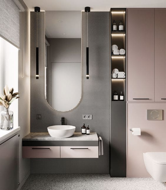 Thiết bị vệ sinh Miken tại căn hộ Vinhomes Metropolis sử dụng bộ sản phẩm lavabo + bồn cầu Miken