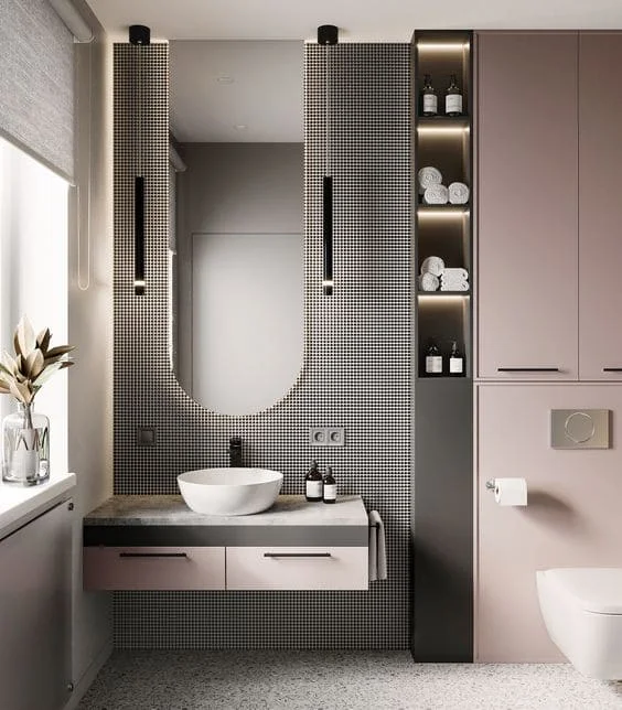 Thiết bị vệ sinh Miken tại căn hộ Vinhomes Metropolis sử dụng bộ sản phẩm lavabo + bồn cầu Miken