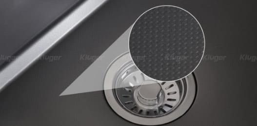Chậu rửa bát 1 hố màu đen Kluger KWU8161FB-S76 PLUS