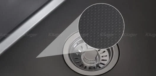 Chậu rửa bát 1 hố màu đen Kluger KWU8161FB-S76