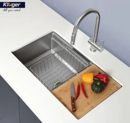 Chậu rửa bát 1 hố Kluger KWU8161FS-S76  PLUS
