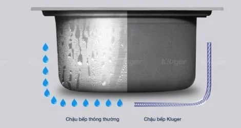 Chậu rửa bát 1 hố Kluger KWU8161FS-S86 PLUS