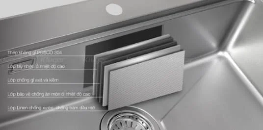 Chậu rửa bát 1 hố Kluger KW8191FS-S79