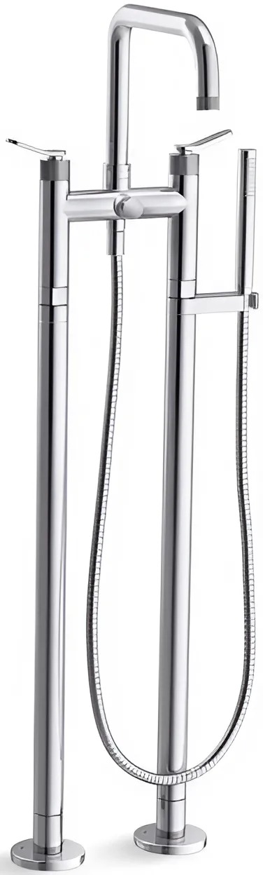 Vòi bồn tắm gắn sàn Kallista P32832-LV-CP