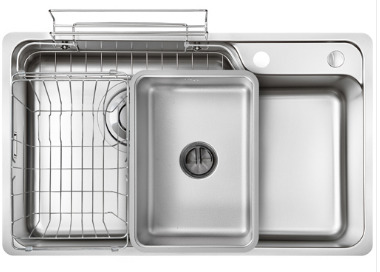 Chậu rửa bát 1 hố Kluger KH8048SL-S80 PLUS