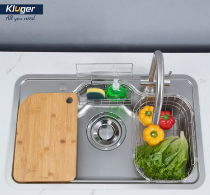 Chậu rửa bát 1 hố Kluger KT8050FS-S80 Plus