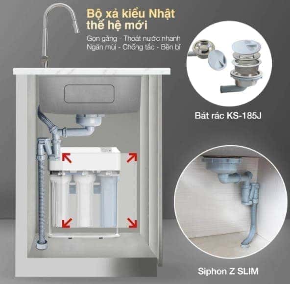 Chậu rửa bát 1 hố Kluger KY8045FS-S80