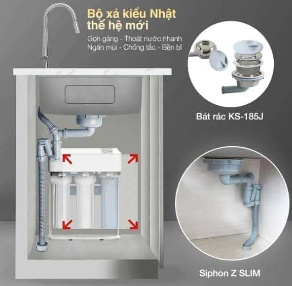 Chậu rửa bát 1 hố Kluger KY8045FS-S80