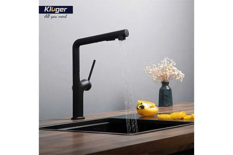 Vòi chậu rửa bát dây rút Kluger KLF0001B