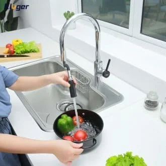 Vòi chậu rửa bát dây rút Kluger KLF0006C