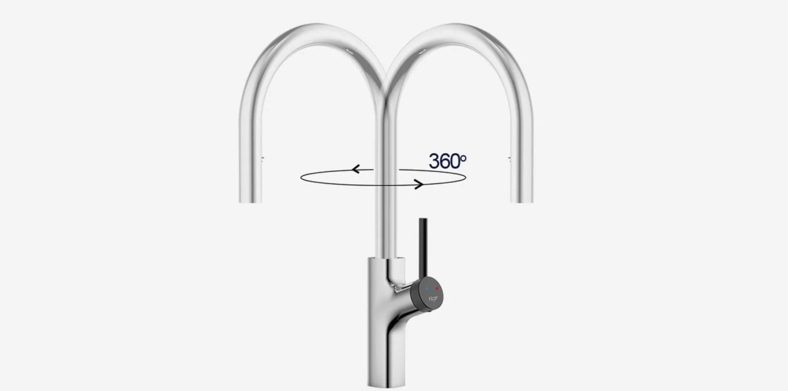 Vòi chậu rửa bát dây rút Kluger KLF0006C