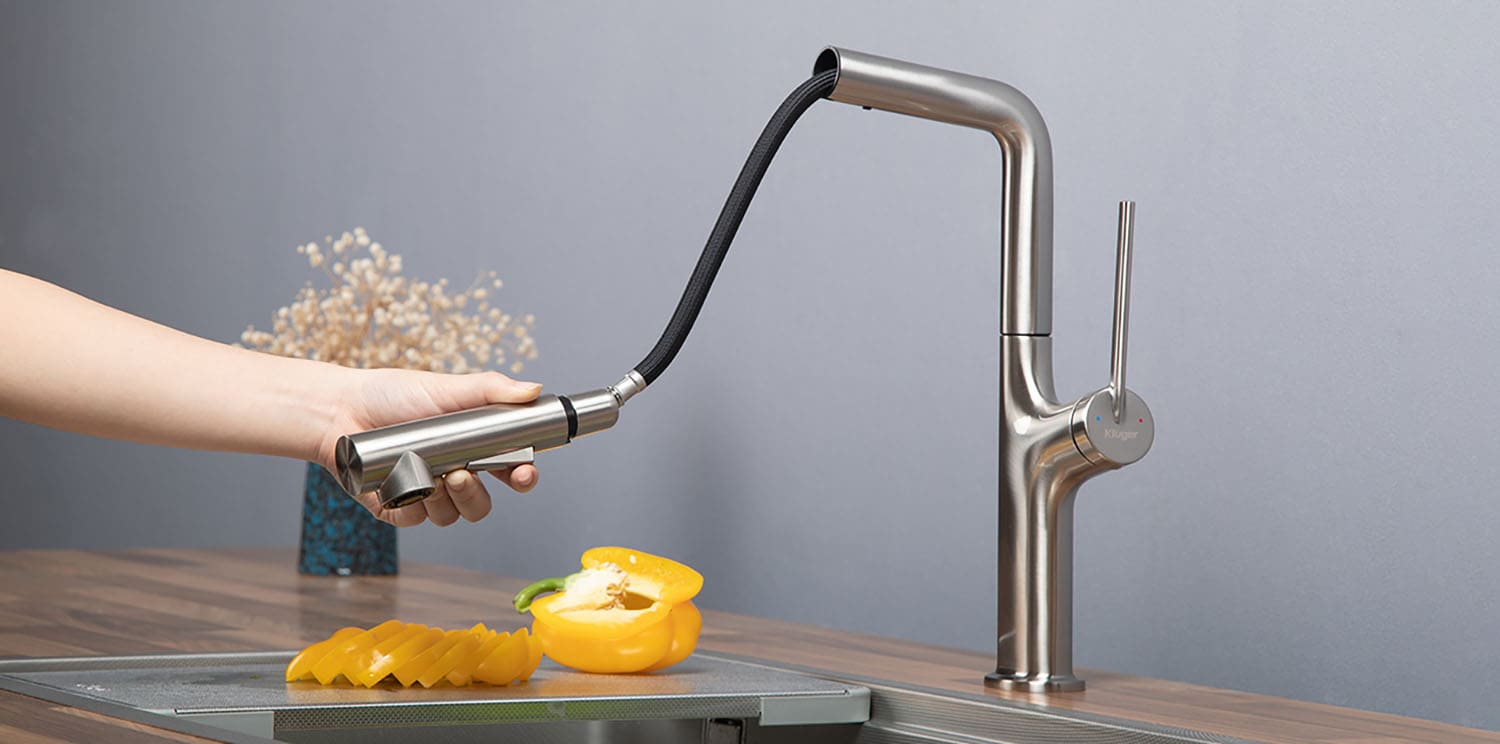 Vòi chậu rửa bát dây rút Kluger KLF0001S