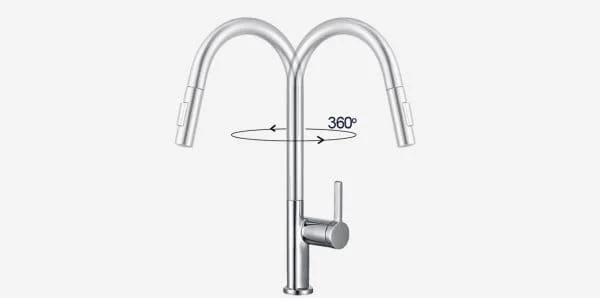 Vòi chậu rửa bát dây rút Kluger KLF0003SC