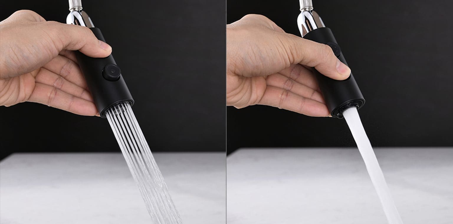 Vòi chậu rửa bát dây rút Kluger KLF0005B