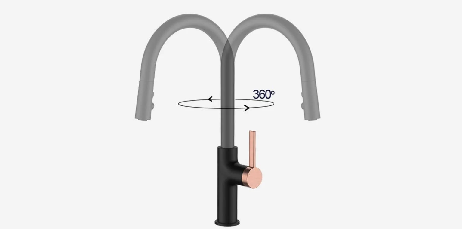 Vòi chậu rửa bát dây rút Kluger KLF0005B