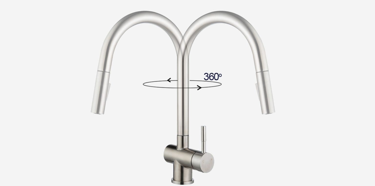 Vòi chậu rửa bát dây rút Kluger KLF0008S