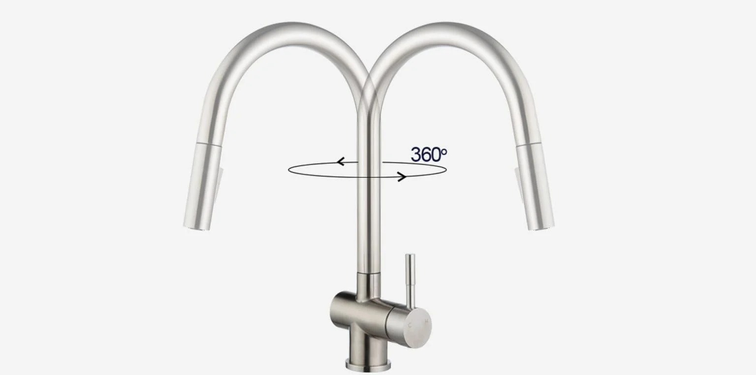 Vòi chậu rửa bát dây rút Kluger KLF0008S
