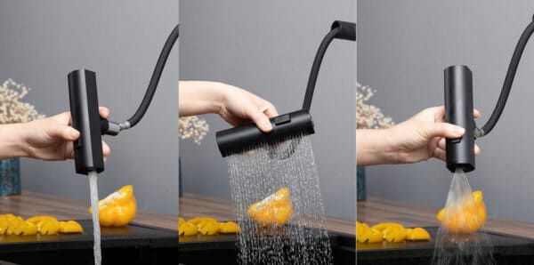 Vòi chậu rửa bát dây rút Kluger KLF0018B