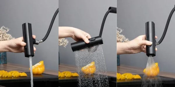Vòi chậu rửa bát dây rút Kluger KLF0018B