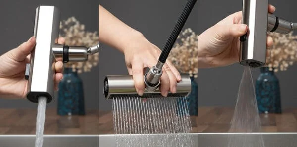 Vòi chậu rửa bát dây rút Kluger KLF0018S