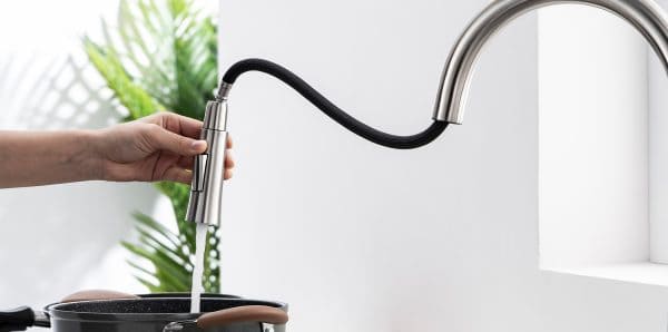 Vòi chậu rửa bát dây rút Kluger KLF0011C