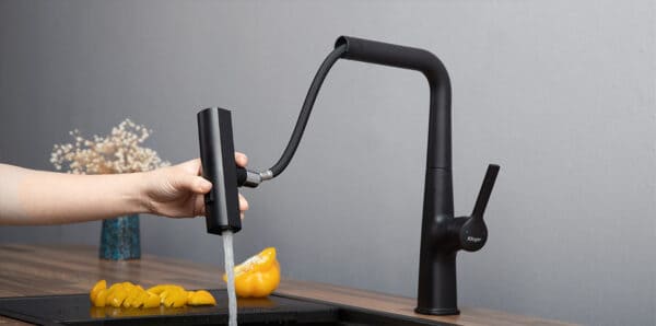 Vòi chậu rửa bát dây rút Kluger KLF0018B