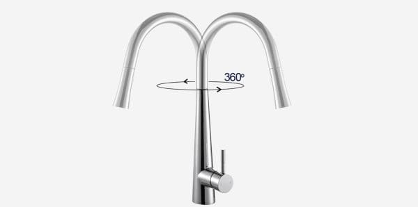 Vòi chậu rửa bát dây rút Kluger KLF0009C