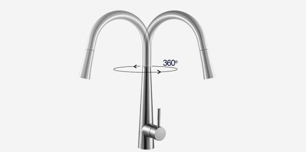 Vòi chậu rửa bát dây rút Kluger KLF0009S