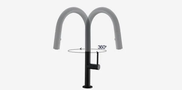 Vòi chậu rửa bát dây rút Kluger KLF0010C