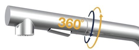 Vòi chậu rửa bát dây rút Kluger KLF0013C