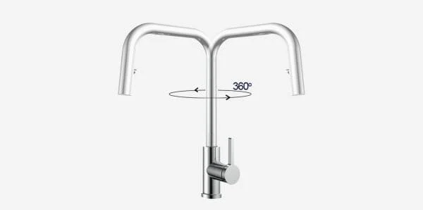 Vòi chậu rửa bát dây rút Kluger KLF0015C