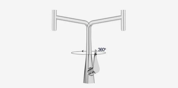 Vòi chậu rửa bát dây rút Kluger KLF0016C