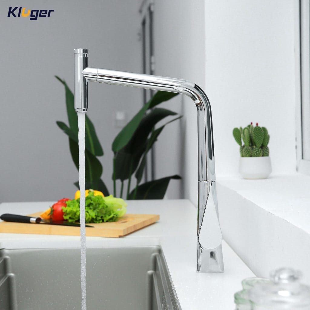 Vòi chậu rửa bát dây rút Kluger KLF0016C