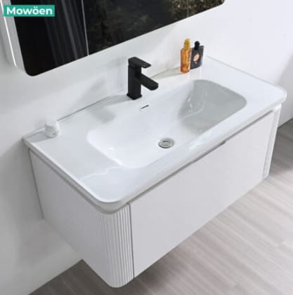 Bộ tủ chậu lavabo nhựa PVC Mowoen MW2823-100PVC
