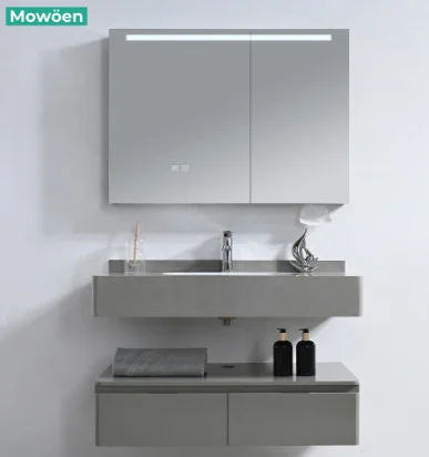 Bộ tủ chậu lavabo nhựa PVC Mowoen MW2826-100PVC