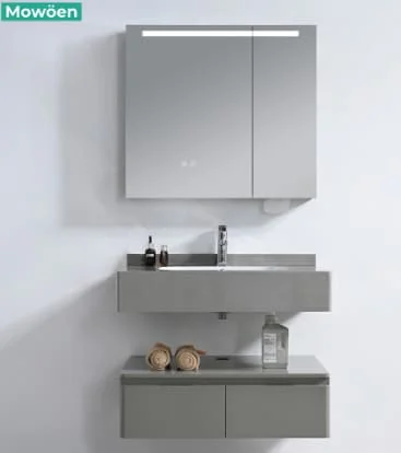 Bộ tủ chậu lavabo nhựa PVC Mowoen MW2826-80PVC