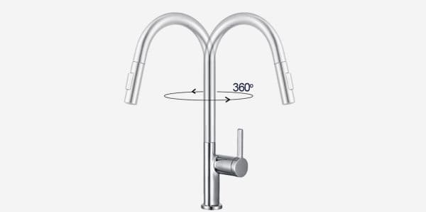 Vòi chậu rửa bát dây rút Kluger KLF0020S