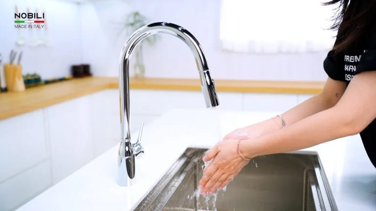 Vòi rửa chén dây rút Nobili NB305C