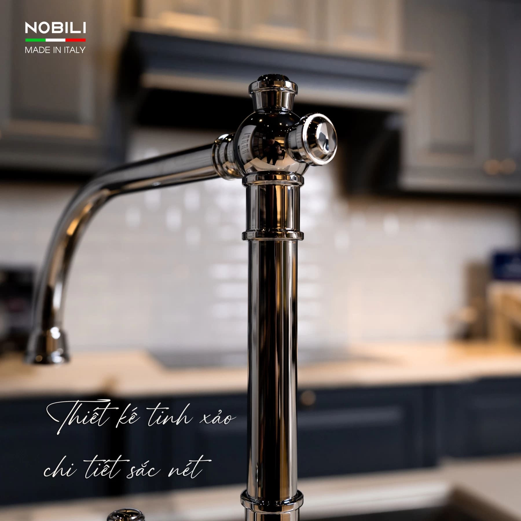 Vòi bếp tân cổ điển Ý Charlie Nobili NB254