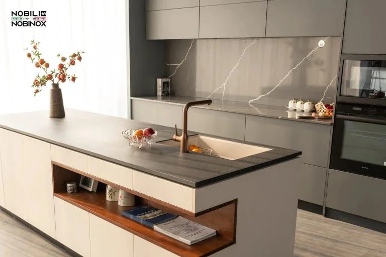 Vòi bếp mạ PVD màu vàng Italy Nobili NB217B