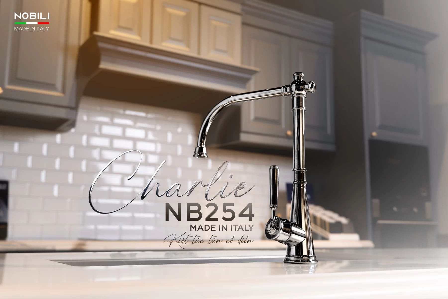 Vòi bếp tân cổ điển thẩm mỹ Nobili NB254