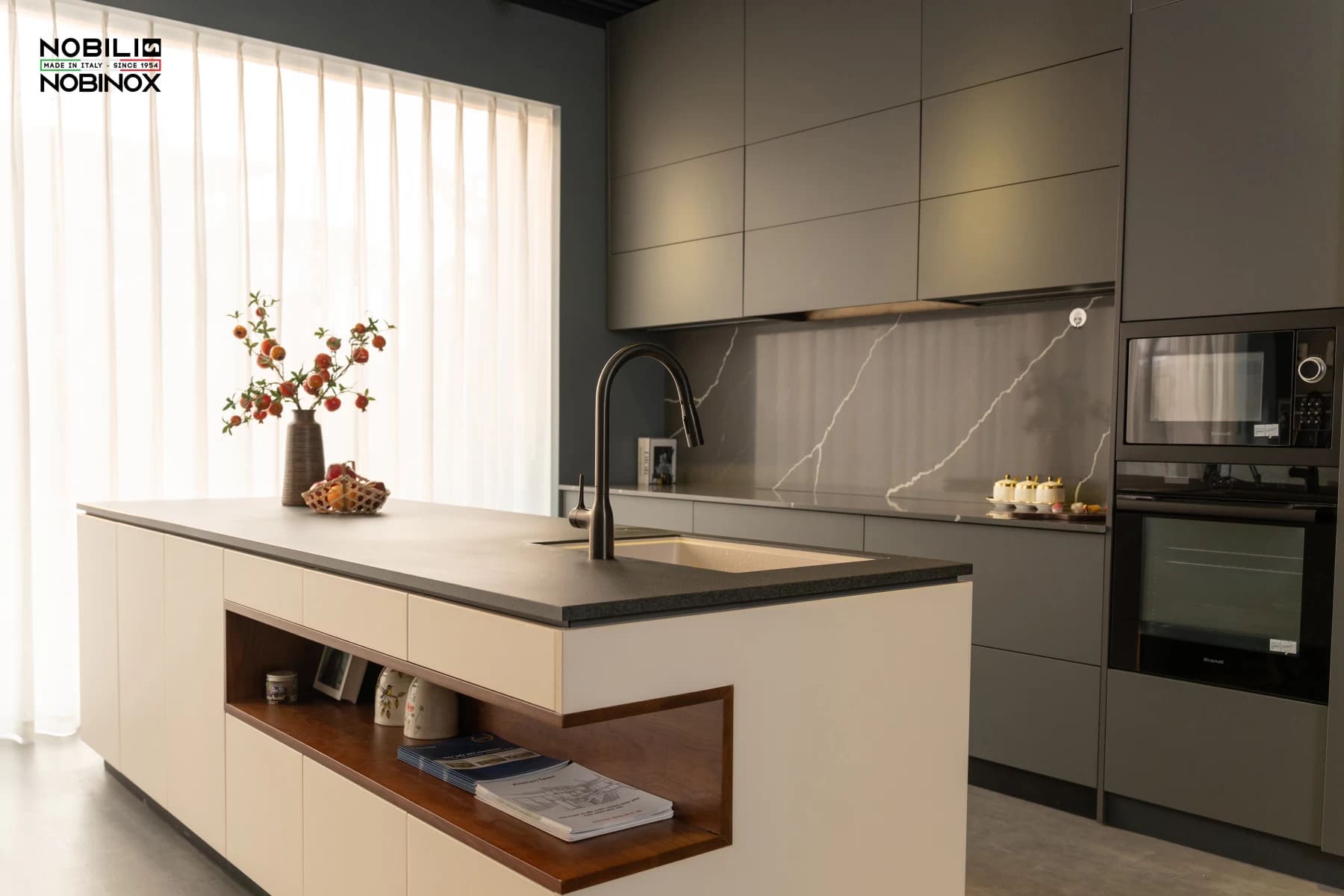 Vòi rửa chén dây rút Italy Nobili NB308G