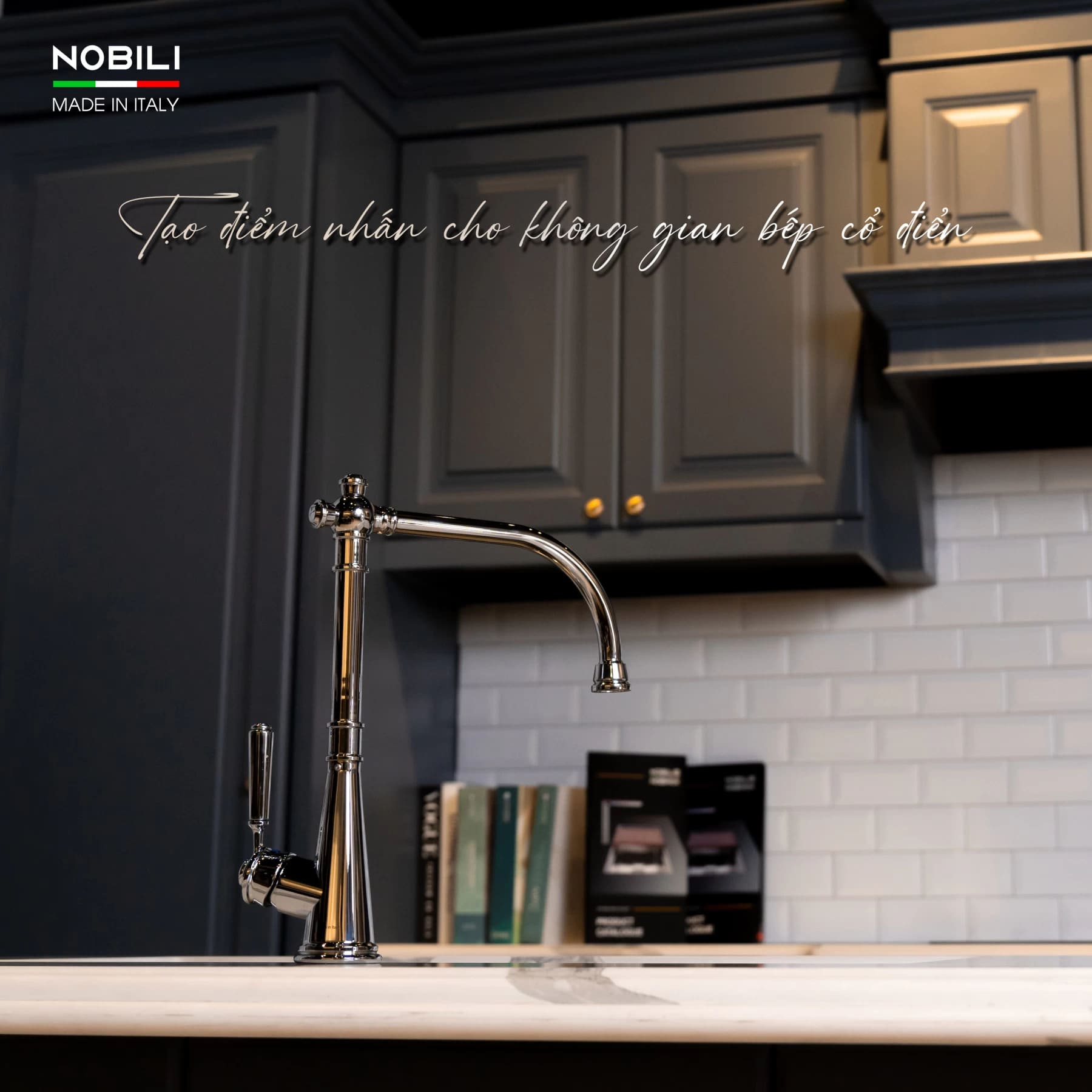 vòi bếp nóng lạnh tân cổ điển Nobili NB254