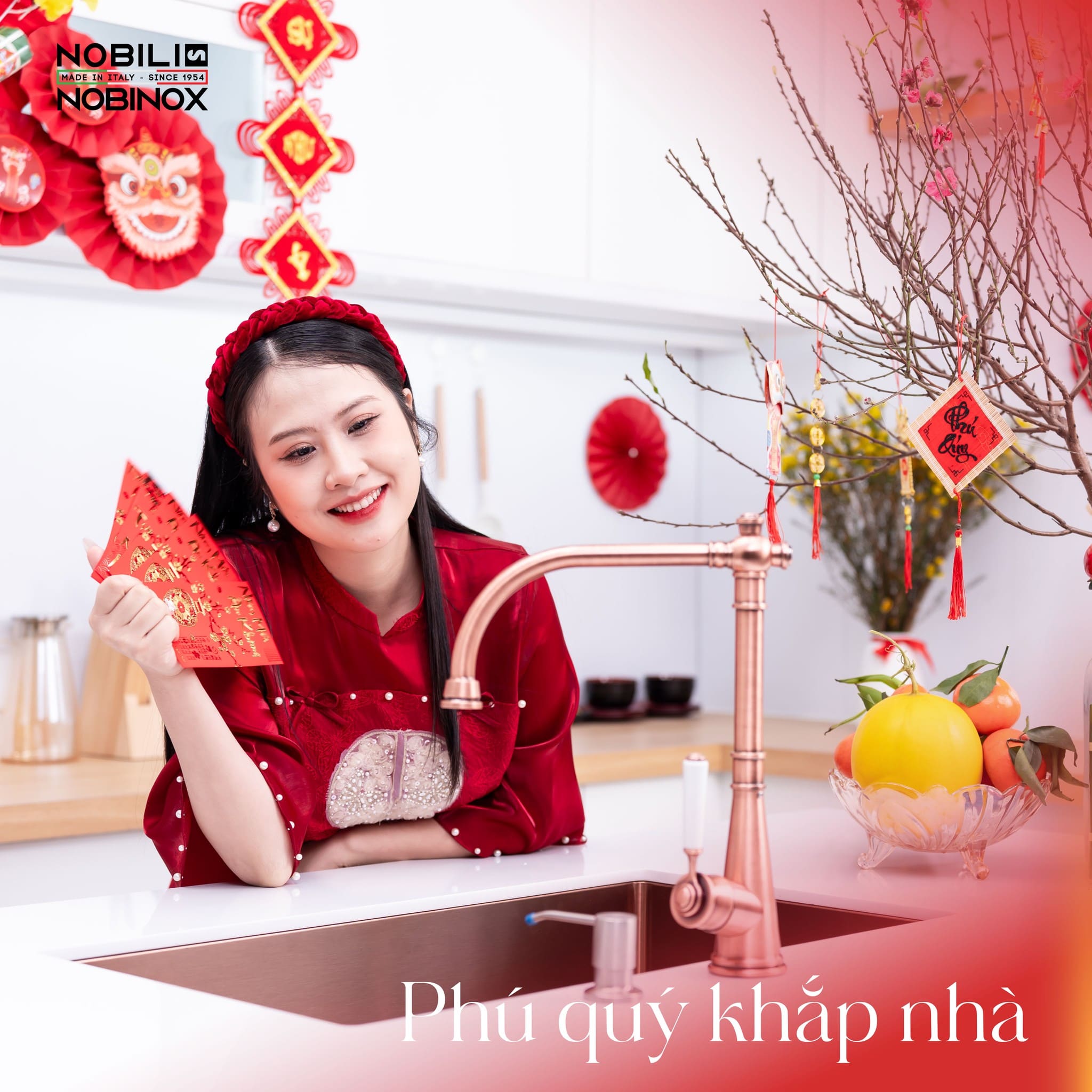 Vòi bếp tân cổ điển Ý Charlie Nobili NB255C